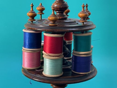 AN ANTIQUE SEWINGREEL STAND - ADDITIONAL PHOTO 2