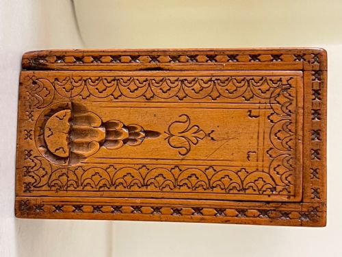 AN ANTIQUE DOUBLE BOOK SNUFF BOX BOXWOOD - ADDITIONAL PHOTO 5