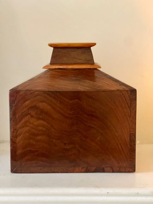AN ANTIQUE HOUSE SHAPED MONEY BOX - ADDITIONAL PHOTO 4
