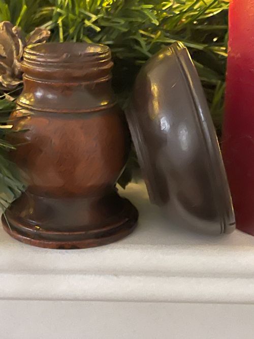 A GEORGIAN POUNCE POT GREAT DESK ITEM - ADDITIONAL PHOTO 2