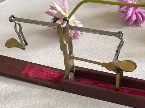 an antique coin scales with the unusual feature of weights - CATEGORY: ANTIQUE MISCELLANEOUS - DATED 18TH CENTURY