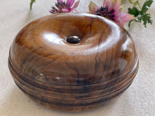 ANTIQUE TREEN BRIGHTON BUN CANDLESTICKS - ADDITIONAL PHOTO 1
