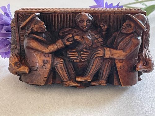 an antique scottish blind mans snuff box - CATEGORY: ANTIQUE BOXES - DATED 19TH CENTURY