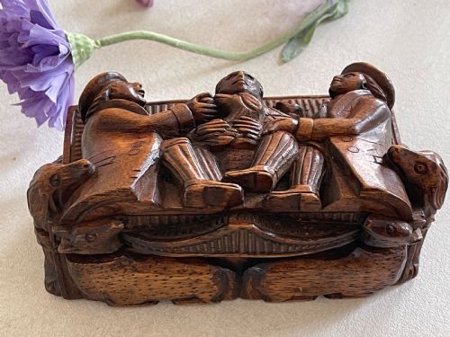 AN ANTIQUE SCOTTISH BLIND MANS SNUFF BOX - ADDITIONAL PHOTO 8