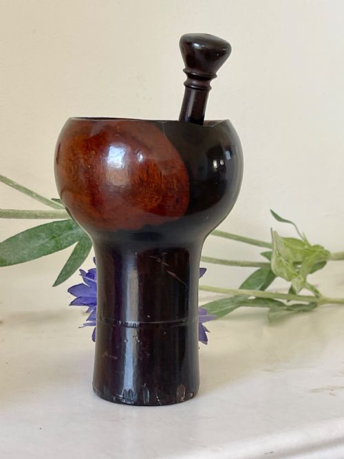 AN EARLY TREEN SNUFF MORTAR C16901700'S - ADDITIONAL PHOTO 1