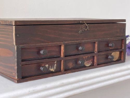 ANTIQUE WATCHMAKERS DRAWERS - ADDITIONAL PHOTO 3