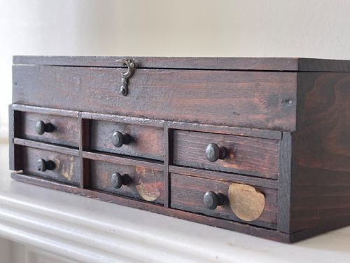 ANTIQUE WATCHMAKERS DRAWERS - ADDITIONAL PHOTO 5