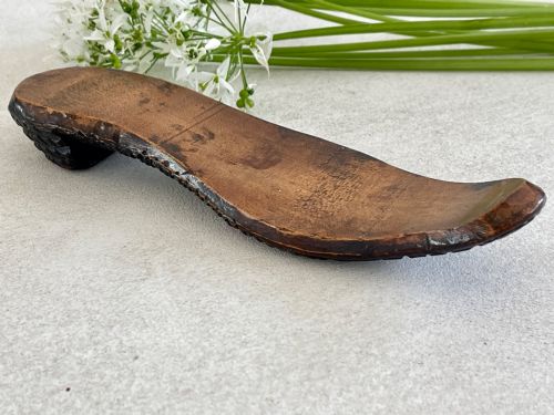 ANTIQUE TREEN NOVELTY KNITTING SHEATH SHAPE OF A SHOE - ADDITIONAL PHOTO 6