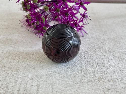 a mini antique puzzle ball secret compartment - CATEGORY: ANTIQUE MISCELLANEOUS - DATED 19TH CENTURY