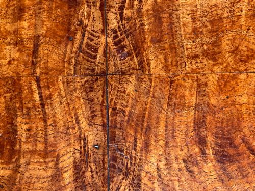 A QUEEN ANNE POLLARD ELM ELM LACE BOX SECRET DRAWERS - ADDITIONAL PHOTO 1