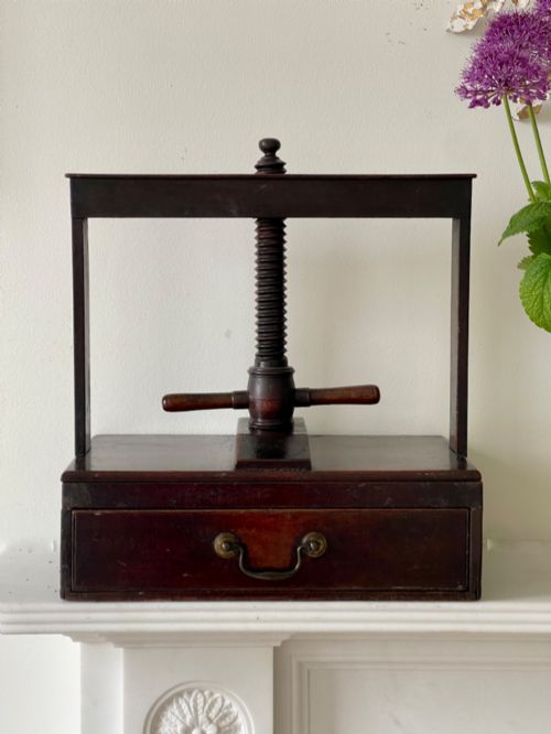 fig 1. An Antique Georgian Book Press