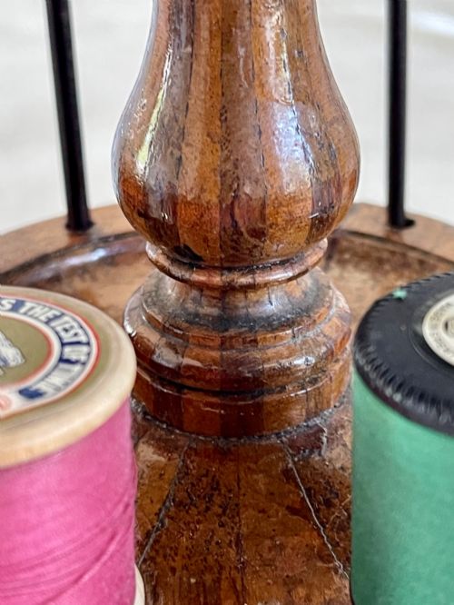 A SCOTTISH ANTIQUE COTTON REEL STAND - ADDITIONAL PHOTO 1