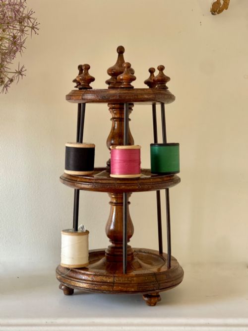 A SCOTTISH ANTIQUE COTTON REEL STAND - ADDITIONAL PHOTO 2