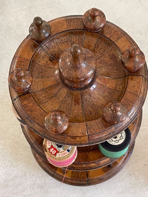 A SCOTTISH ANTIQUE COTTON REEL STAND - ADDITIONAL PHOTO 3