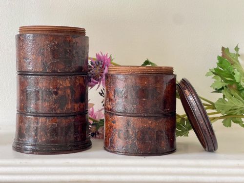 AN ANTIQUE FIVE TIER SPICE TOWER GREAT FINISH - ADDITIONAL PHOTO 4