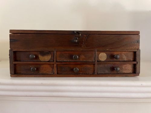 antique watchmakers drawers - CATEGORY: ANTIQUE BOXES - DATED 1910