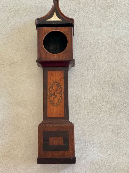 Antique Georgian Pocket Watch Holder - Shape of Grandfather Clock