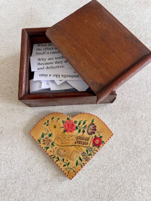 Antique Paper and Card Riddle Game