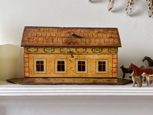 Antique Noahs Ark - Including Over 50 Animals and Birds & 4 Figures