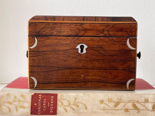 An Antique Rosewood Box - Lovely Small Proportions
