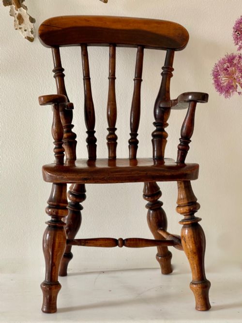 A Small Antique Chair - For a  Doll or Teddy
