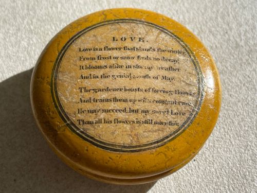 Antique Scottish Snuff Box - With Love Poem