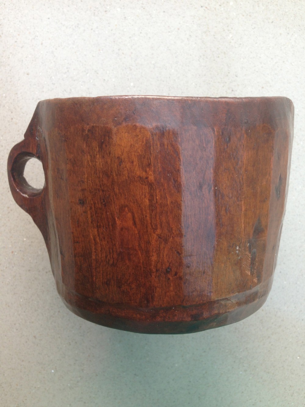 A 19th century dug out pouring jug