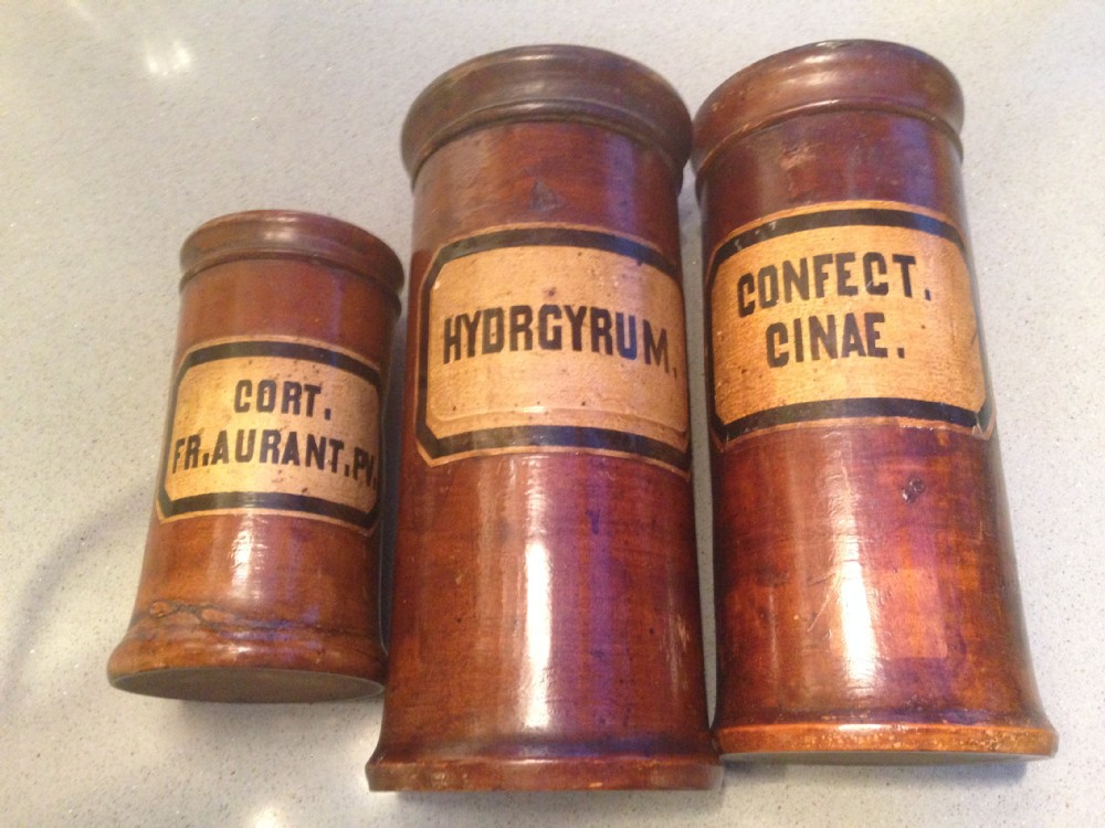 Rare 19th century apothecary jars