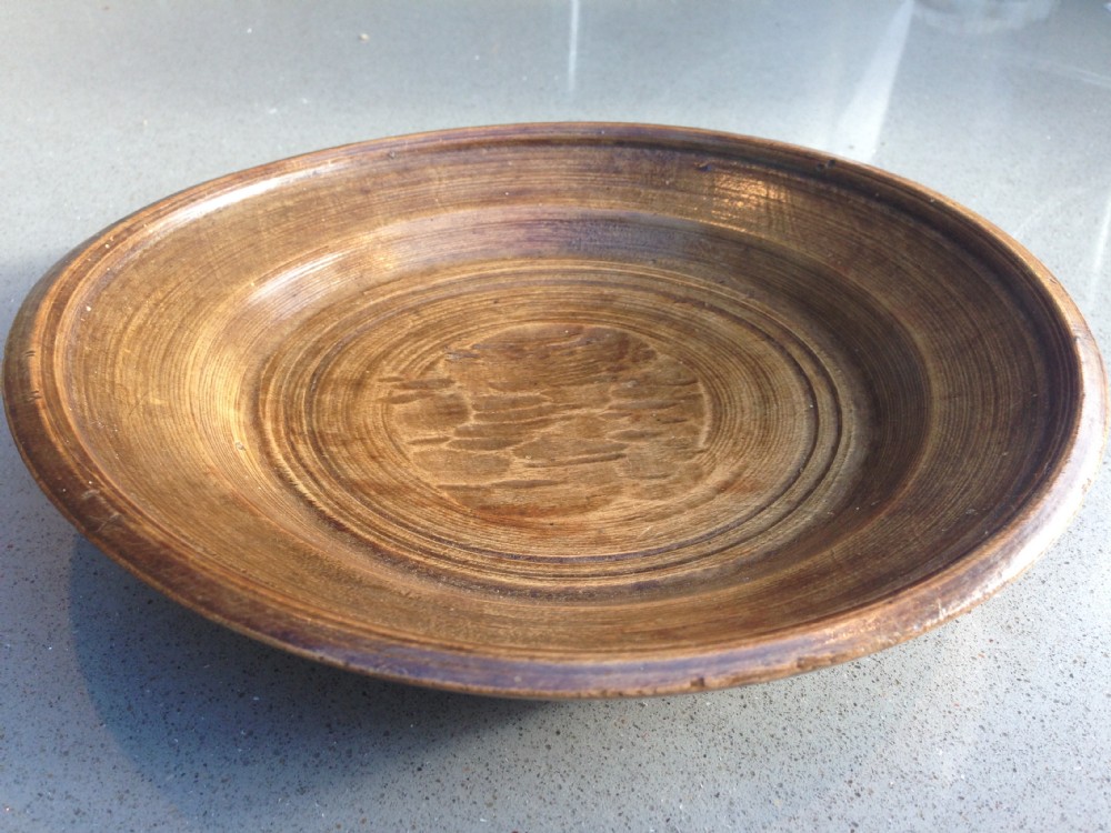 A small early 19th century pole lathe sycamore bowl