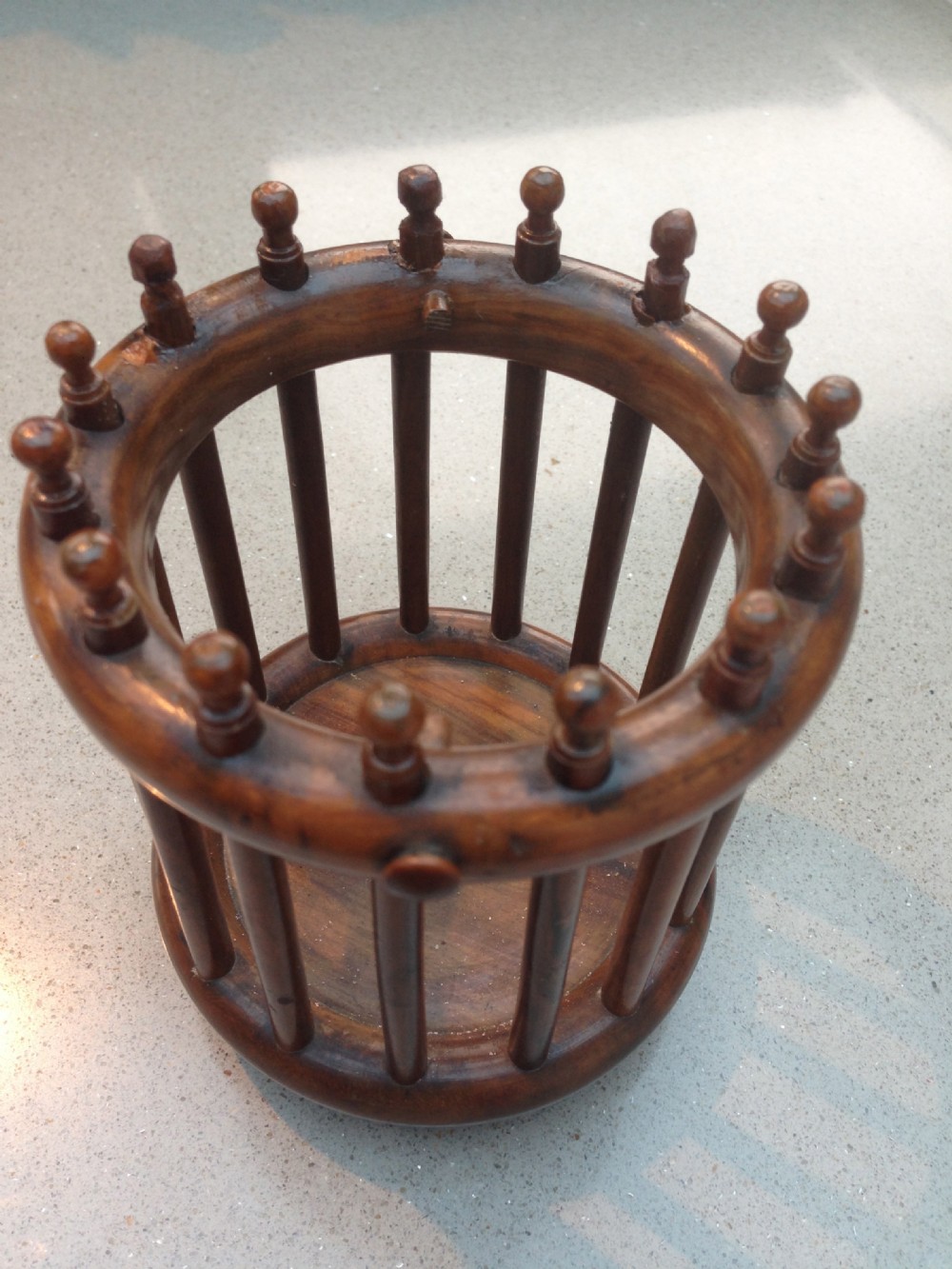 An unusual 19th century wool cage