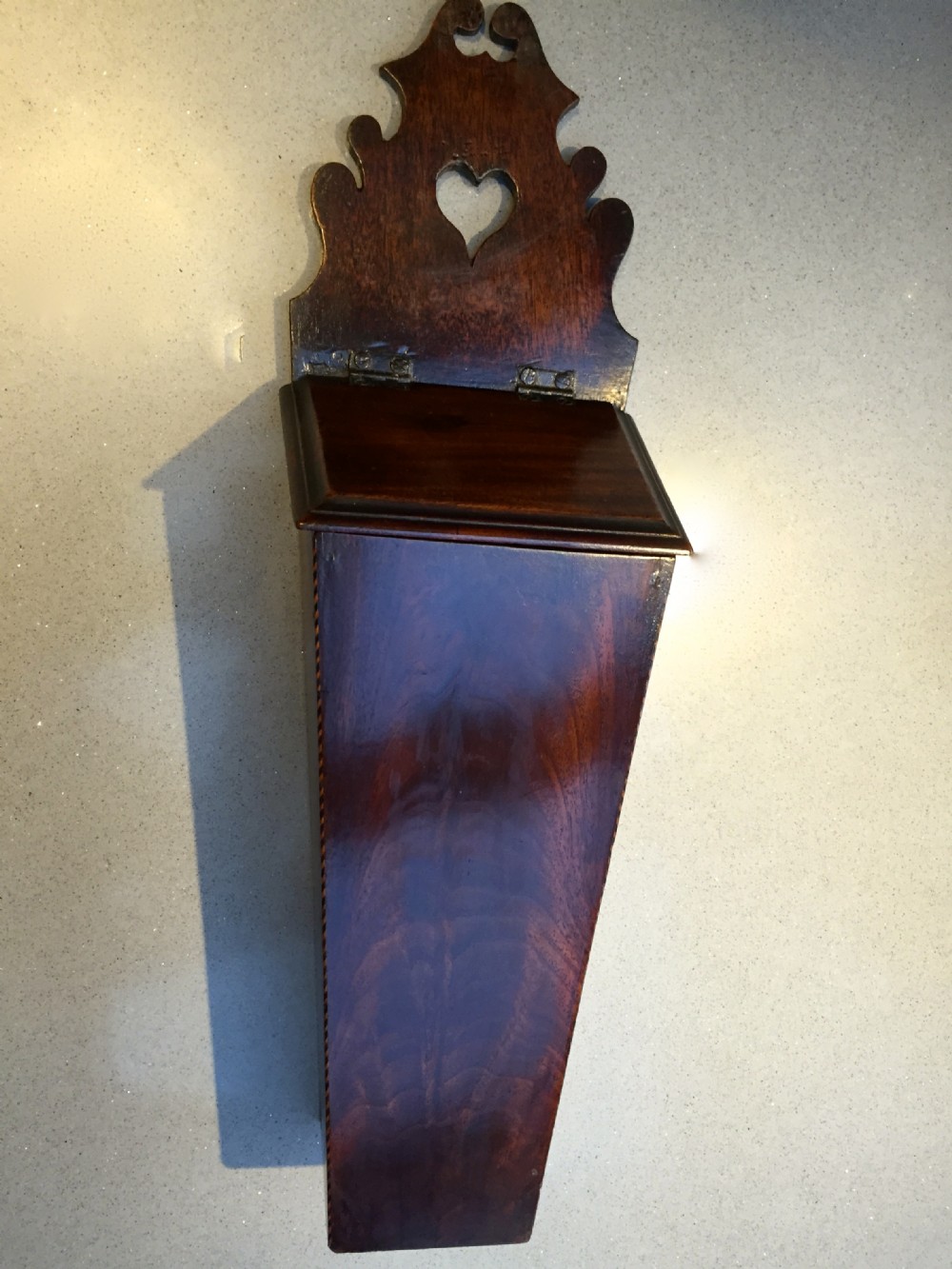 A Georgian Mahogany Candle Box