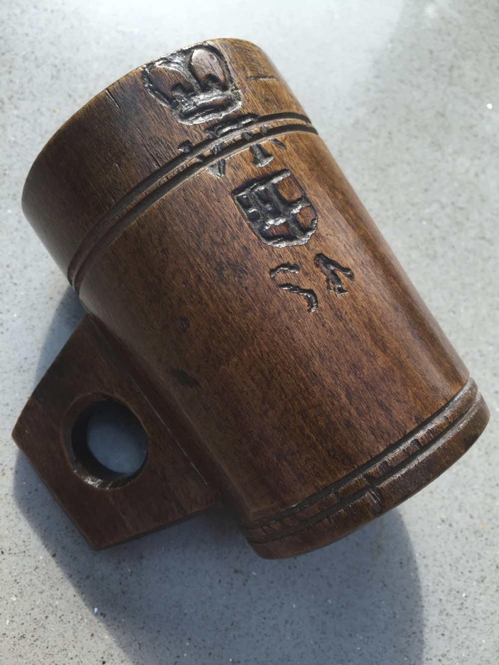 A Victorian beechwood measurer