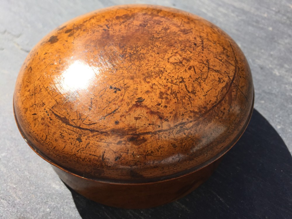 An 18th century dated, domed topped spice box
