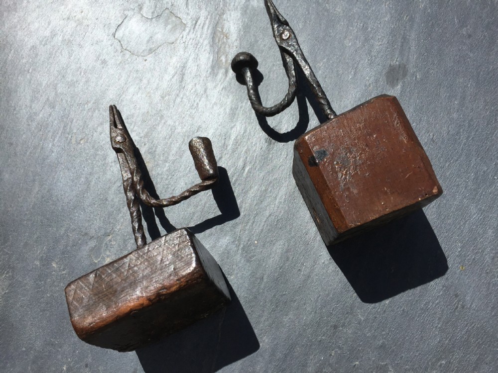 A selection of Antique Rushlight Holders