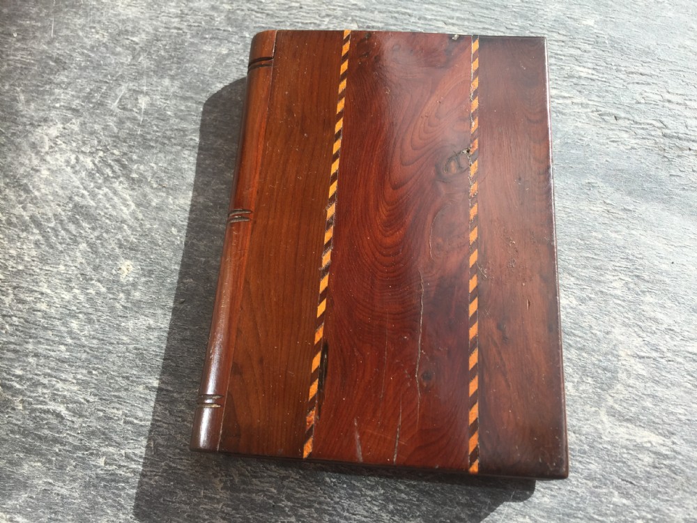 A 19th century treen card case