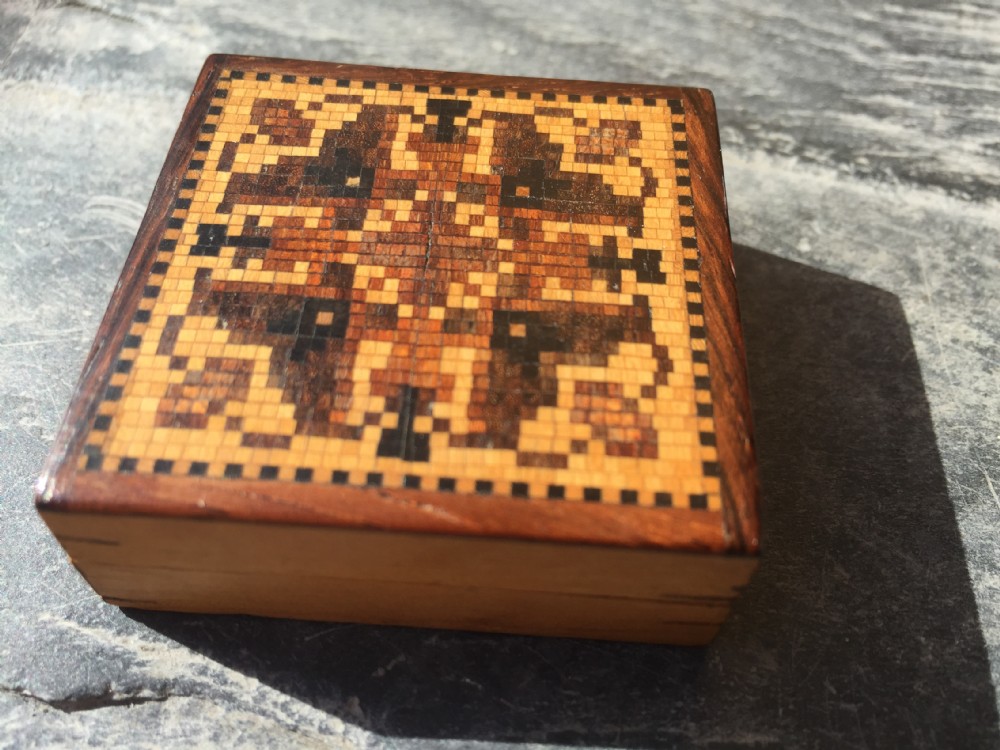 A Tunbridge ware  mosaic puzzle box