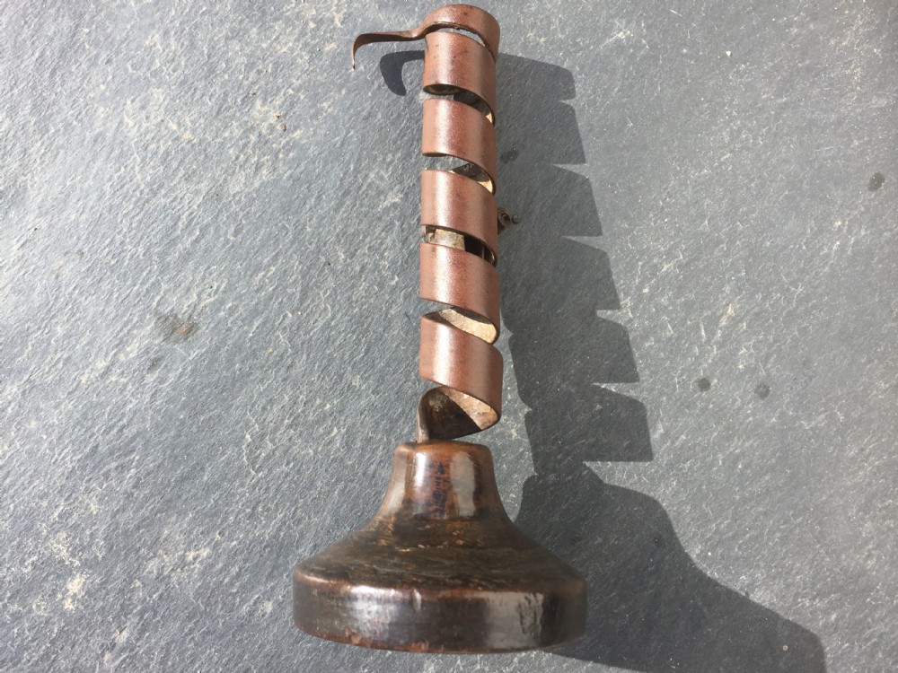 A late 18th century spiral candlestick