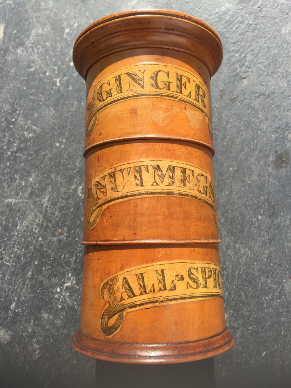 An antique spice tower