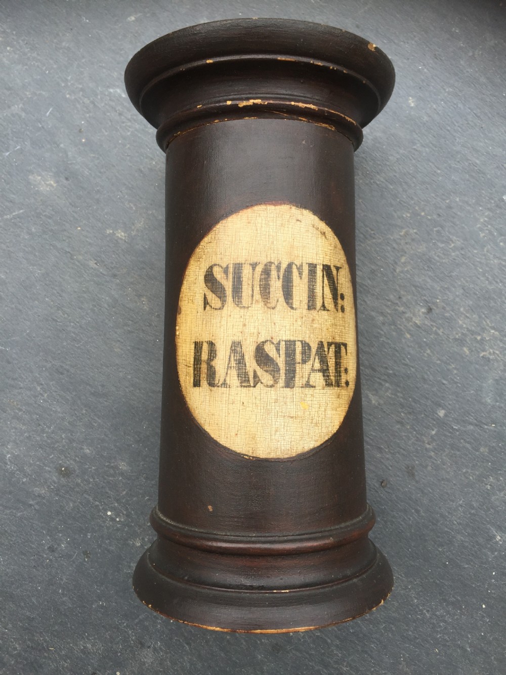 A 19th century pharmacy jar