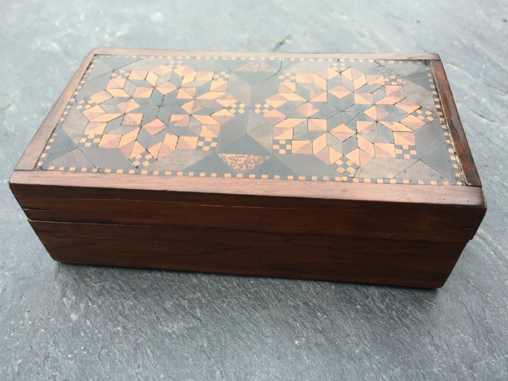A 19th century Tunbridge ware box