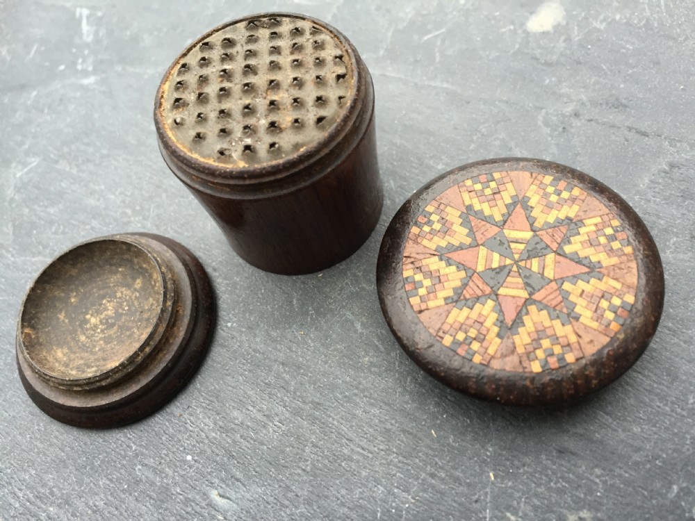 Antique Tunbridge ware nutmeg grater