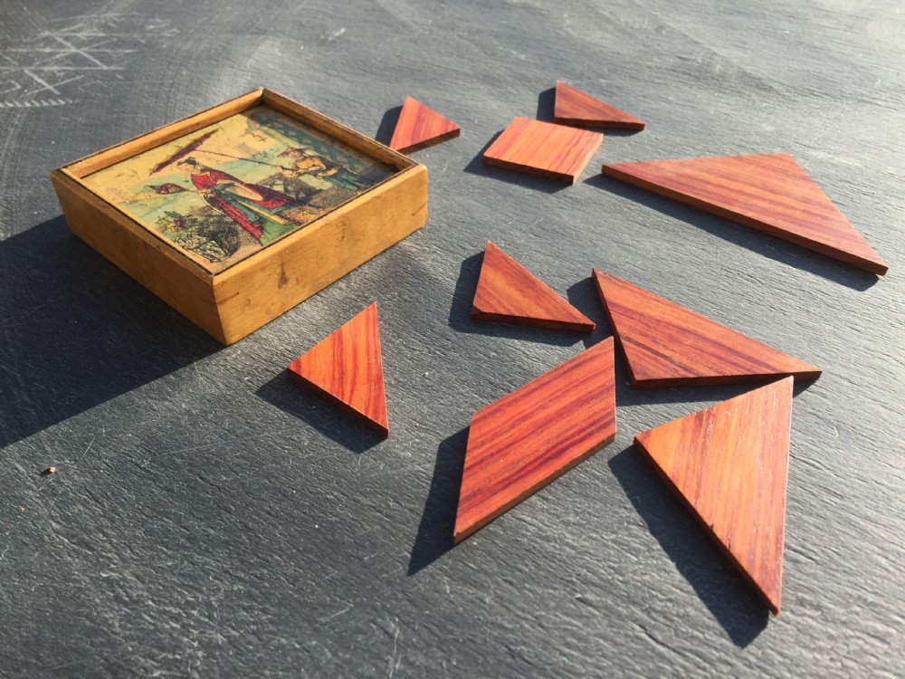 Antique Tunbridge Ware Tangram