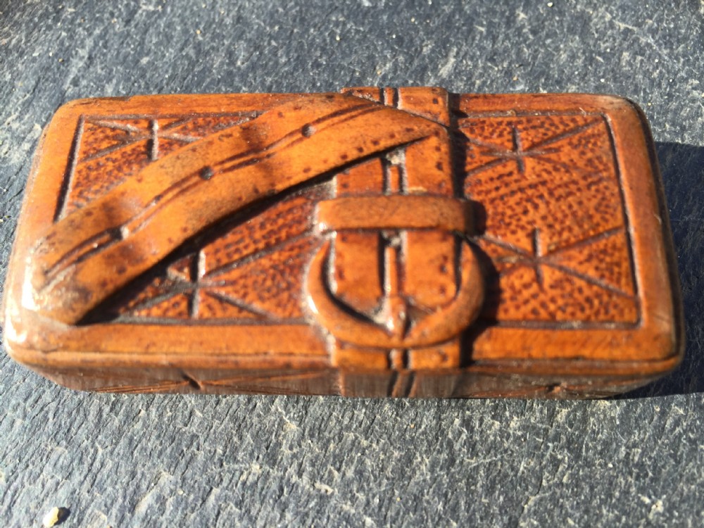 Antique Vesta Case with carved belt