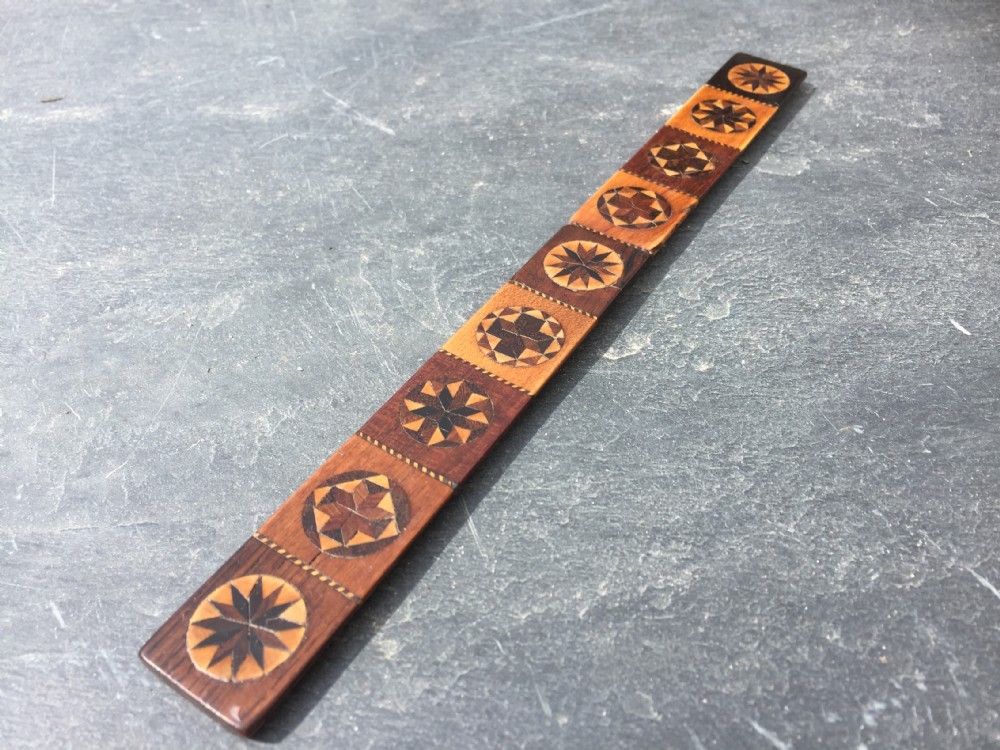 Antique Tunbridge Ware Ruler