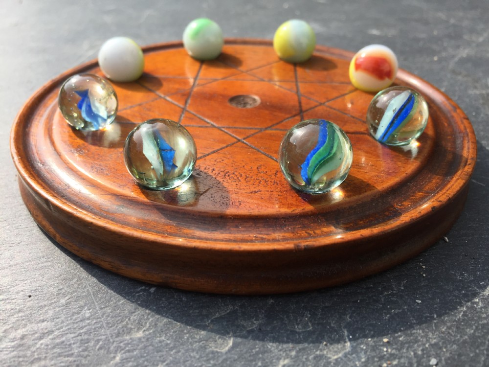 A 19th century mahogany game -  Mu Torere