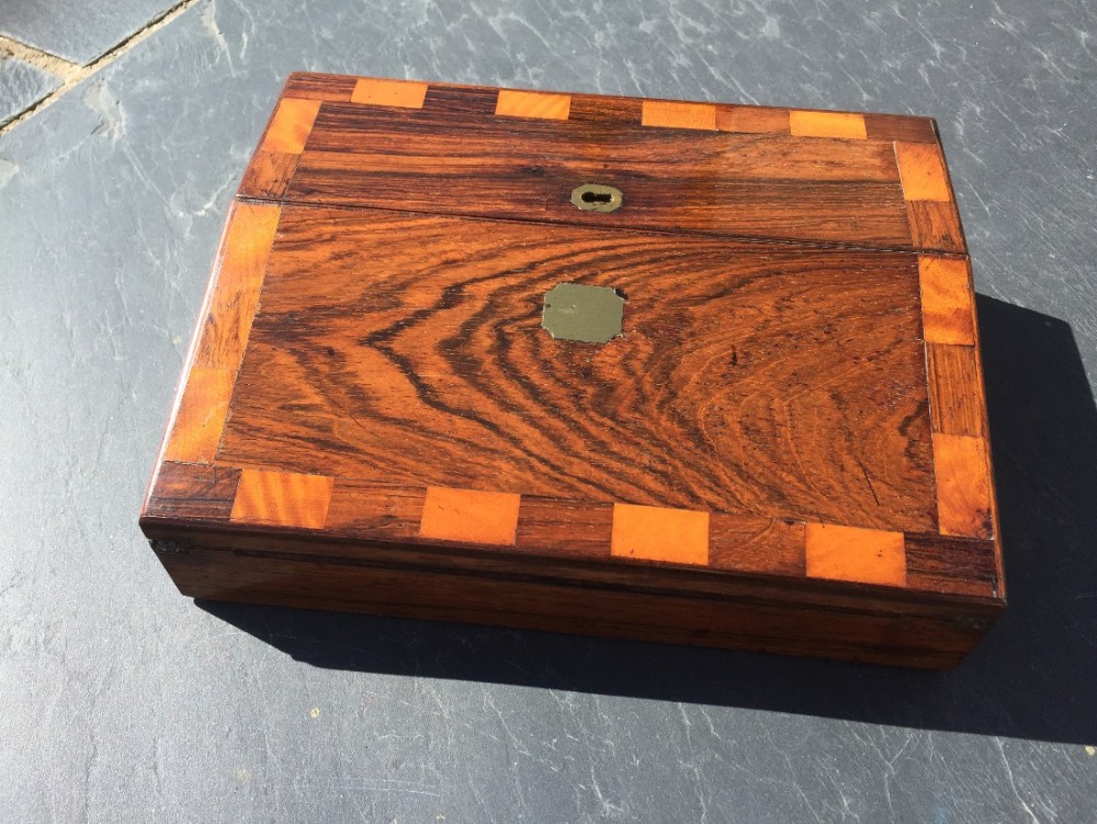 An Unusually Small Rosewood Writing Slope