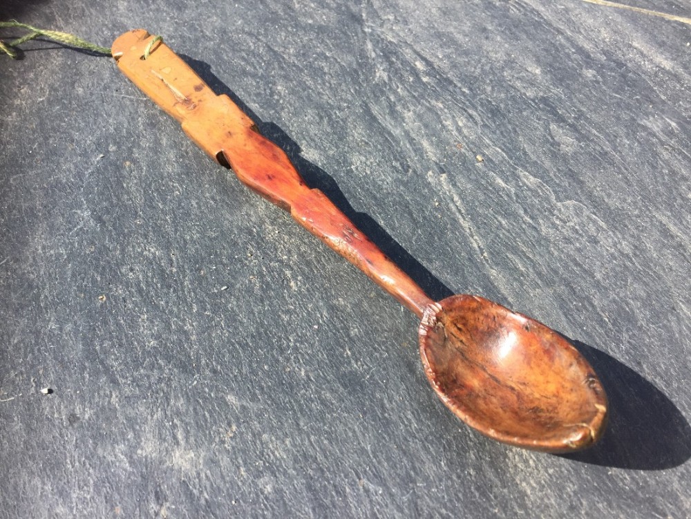 Antique Treen Basting Spoon
