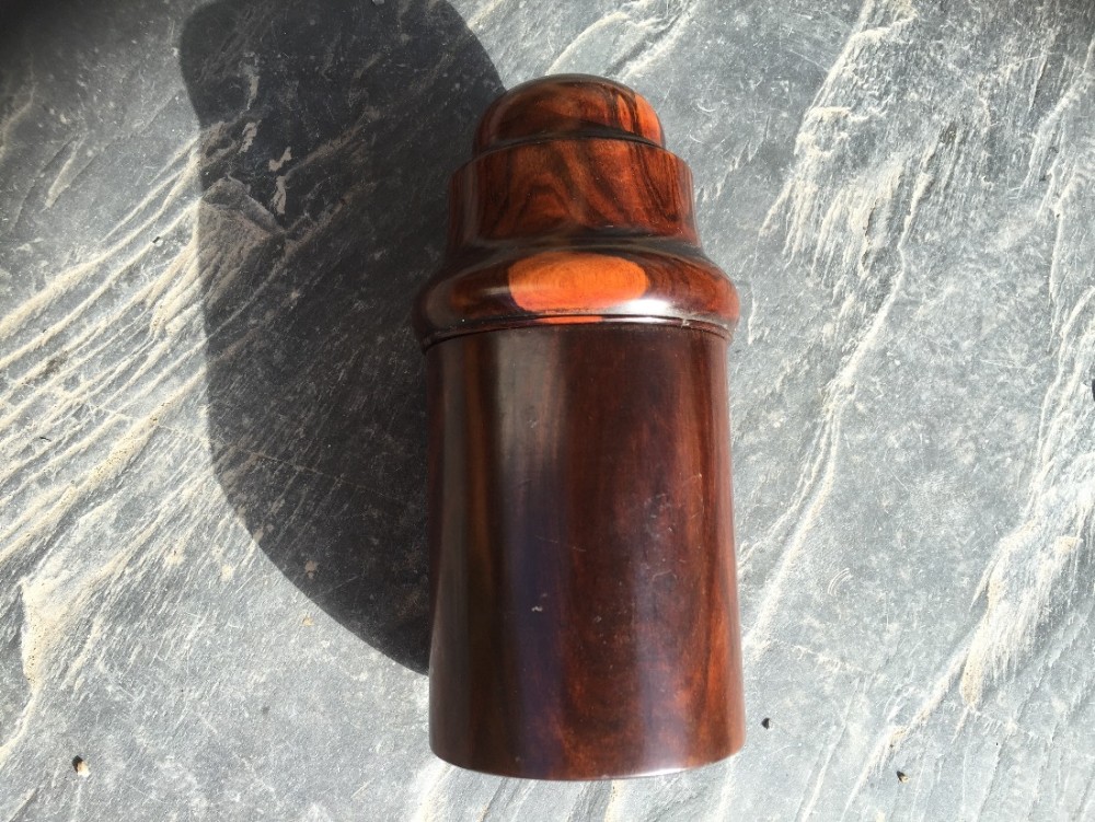 Antique Lignum Vitae Bottle Case