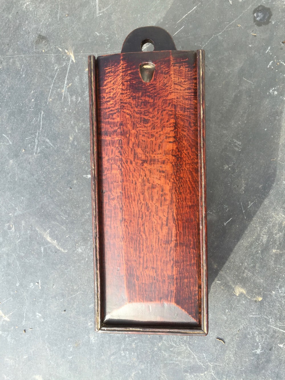 Antique Oak Candle Box
