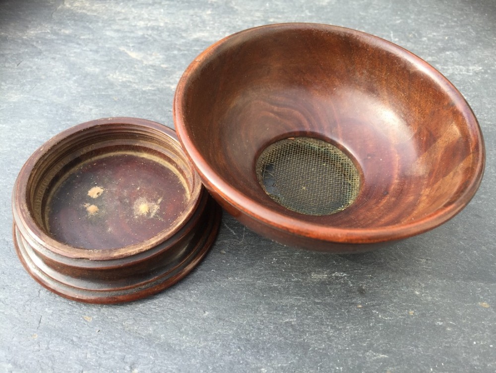 A rare 18th century antique treen searce